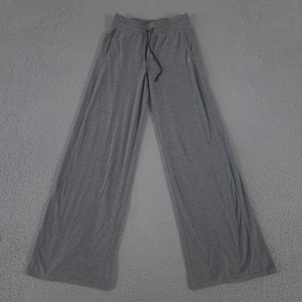 Fabletics Pants Womens S Gray Cloud Jersey Wide‎ Leg Drawstring Soft Lounge Yoga